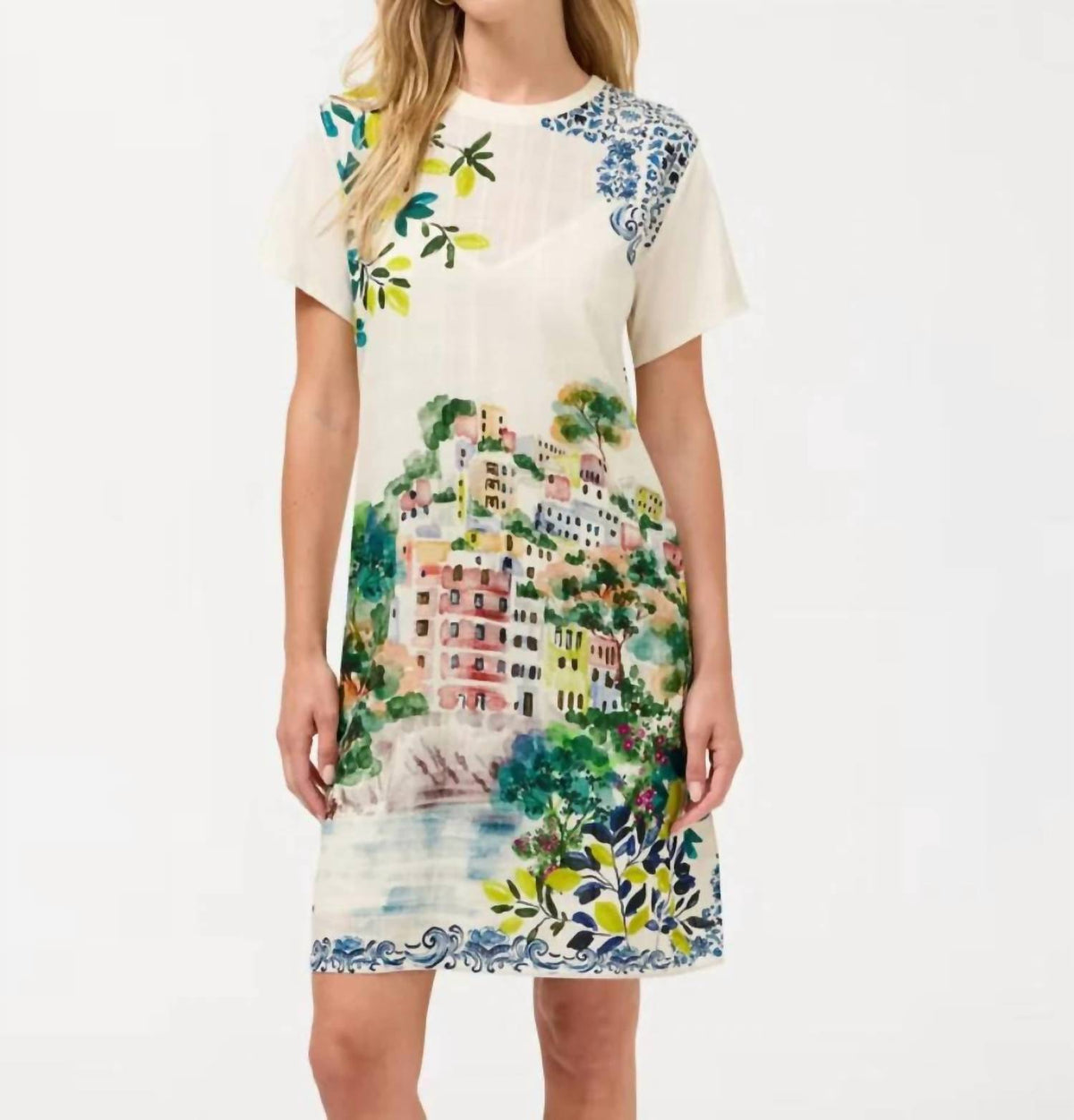 Johnny Was - Crew Neck Tee Mini Dress