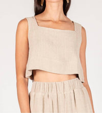 P.Cill - Linen Crop Top