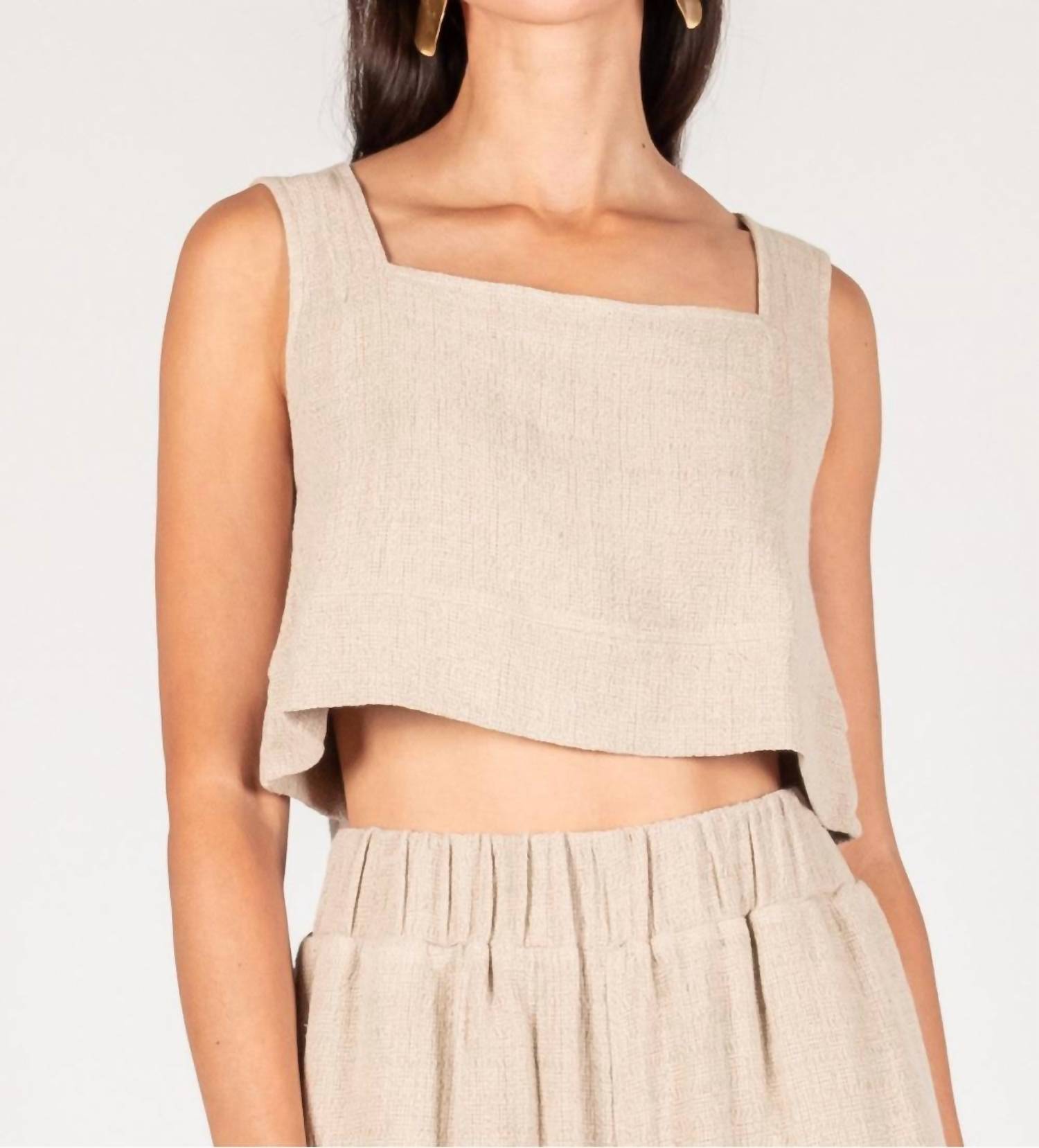 P.Cill - Linen Crop Top