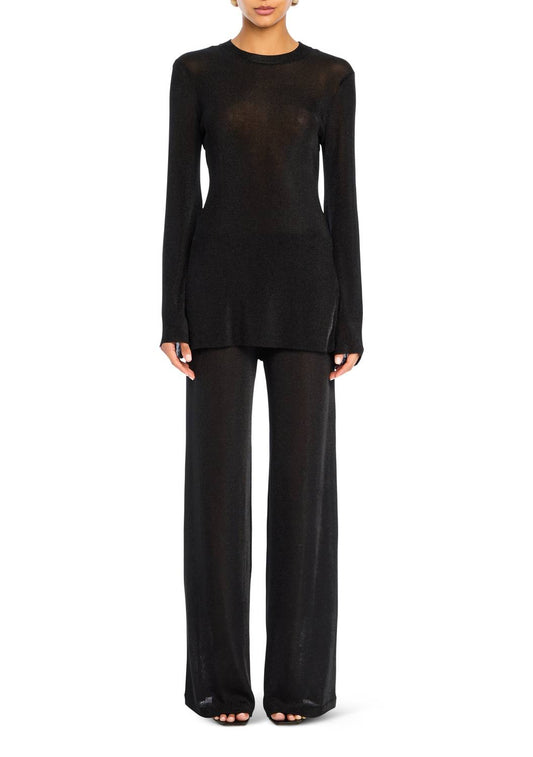 Ser.O.Ya - Sheldon Metallic Knit Pants