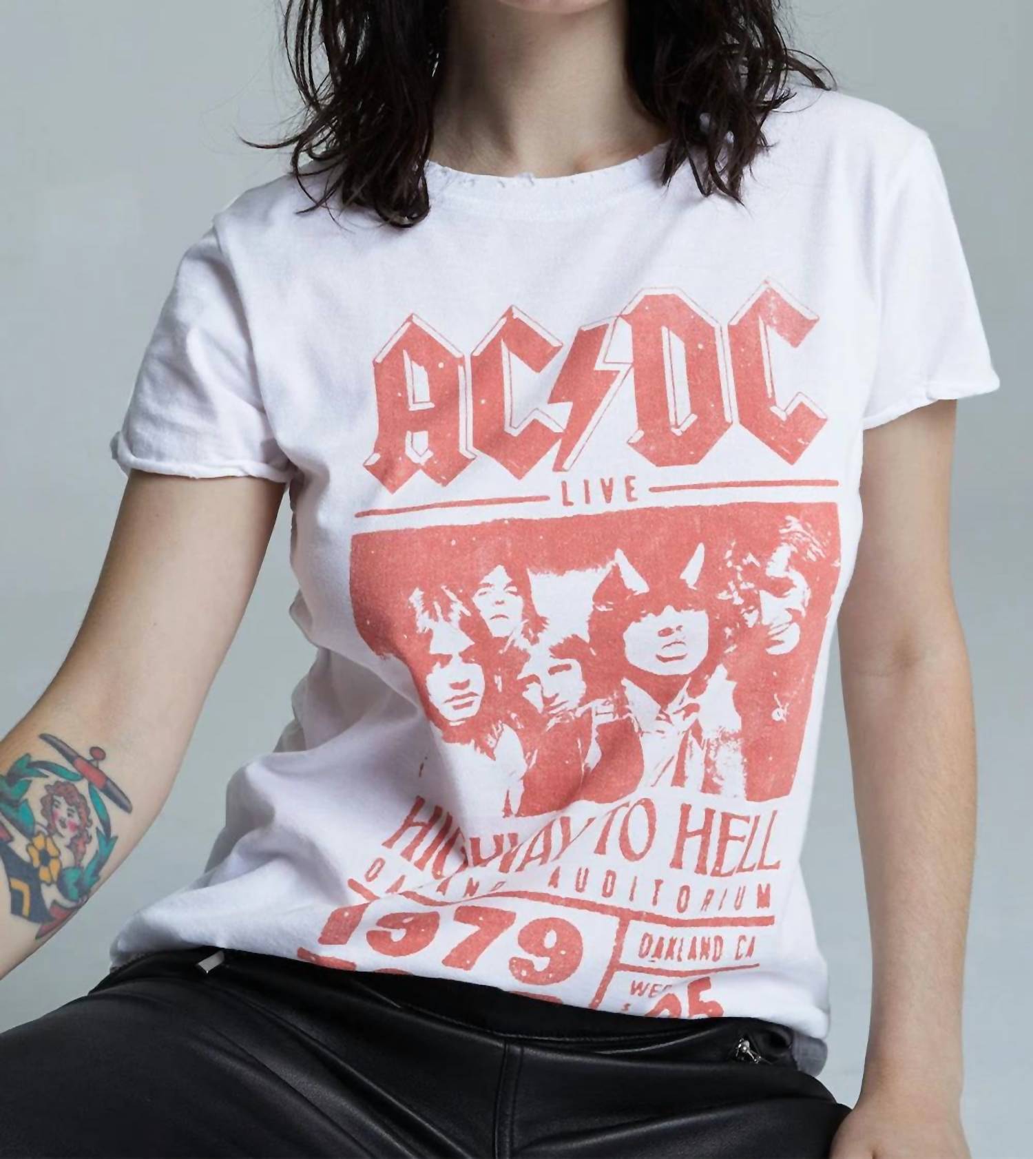 Recycled Karma - Acdc Highway To Hell Tour Fitted T-shirt