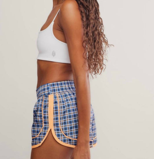 Free People - Varsity Blues Short Print Plaid