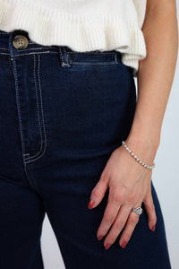 Miss Love Laney Denim Jeans in blue - women's jeans - alternate view