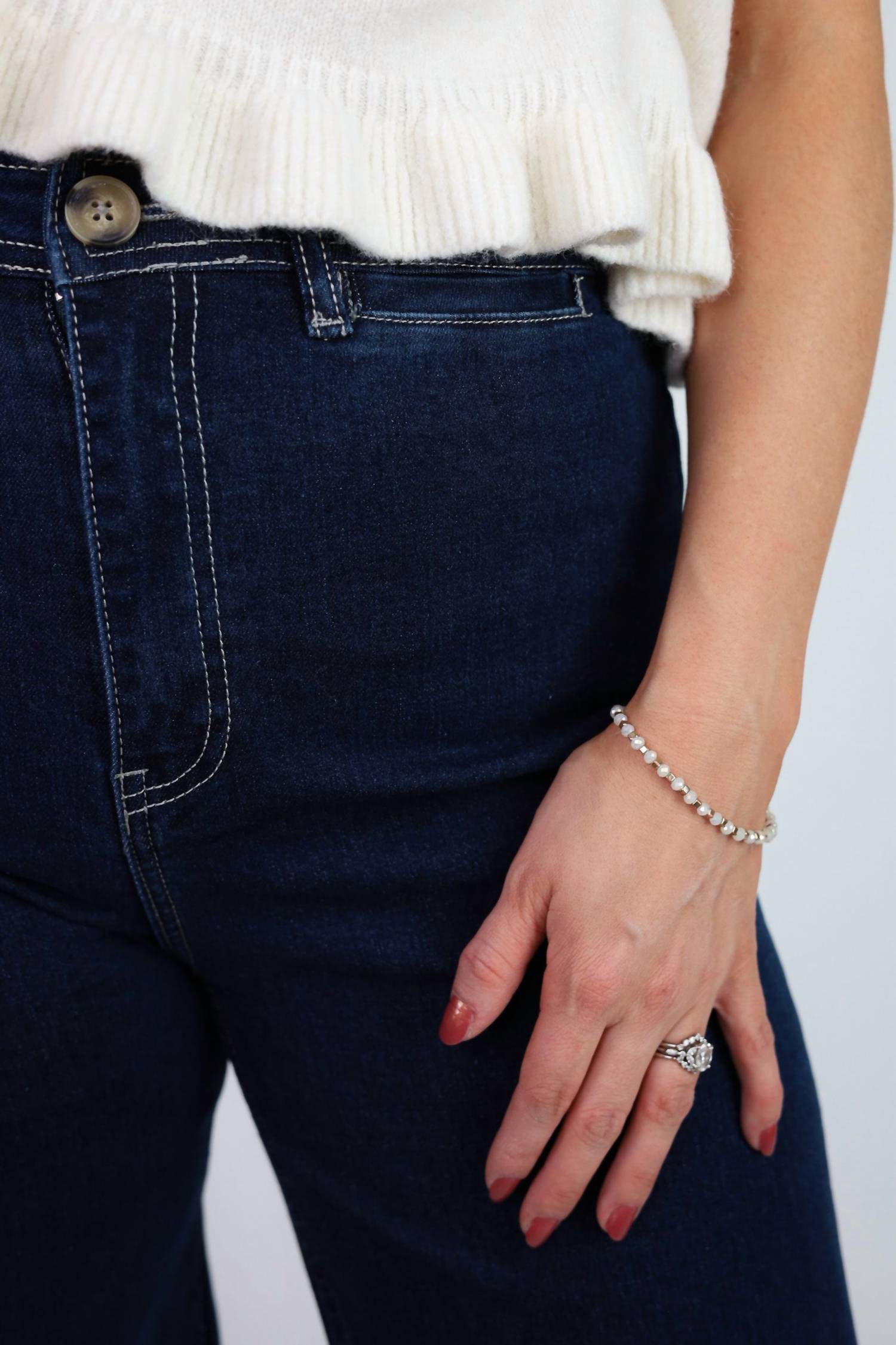 Miss Love Laney Denim Jeans in blue - women's jeans - alternate view