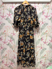 Thml - Women's Short Sleeve Floral Maxi Dress