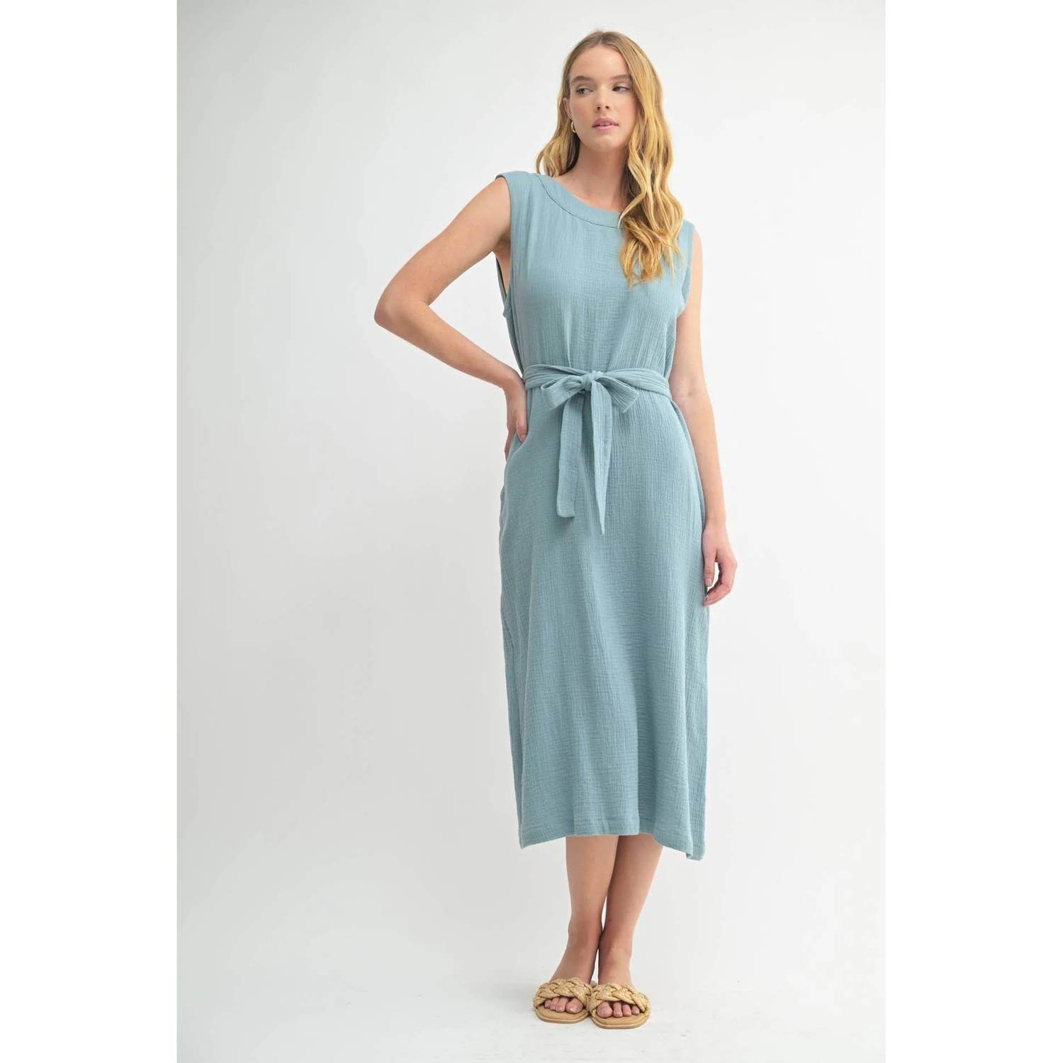 Fun 2 Fun - Gauze Midi Dress