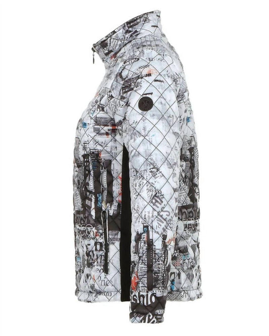 Dolcezza - Women's City Life Print Puffer Jacket