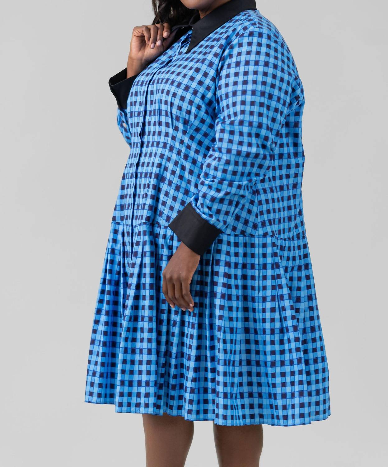 De Loreta - Check Prep Midi Dress - Plus