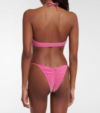 Bananhot Chili Bikini Bottoms in pink shimmer - women's swimwear - detail view