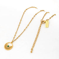 Love Lunamei Women's Daystar Necklace in gold - women's jewelry - detail view