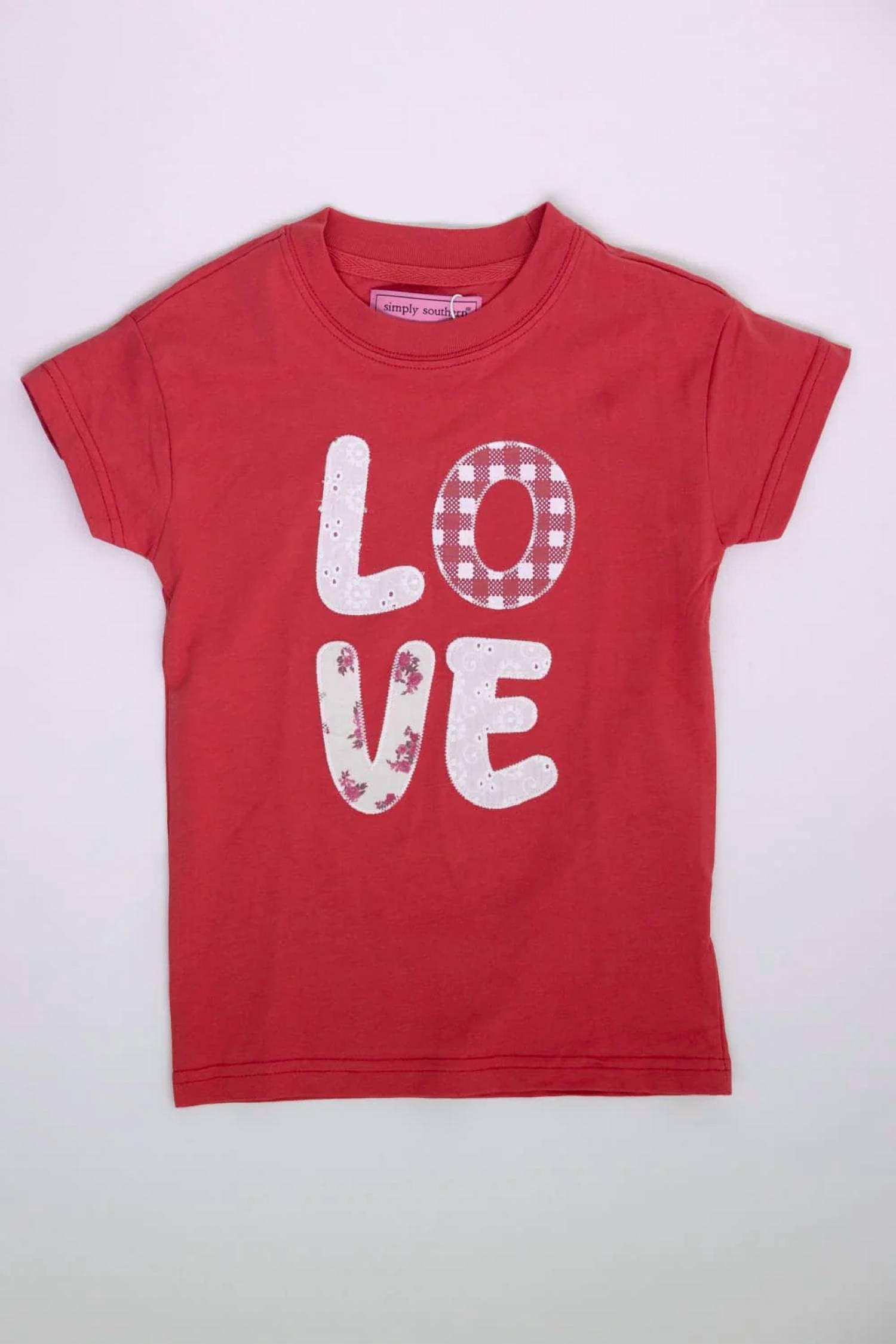 Simply Southern - Youth Love Patch Tee