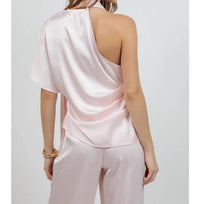 Whiteroom+Cactus - One Shoulder Asymmetrical Top with Self Scarf