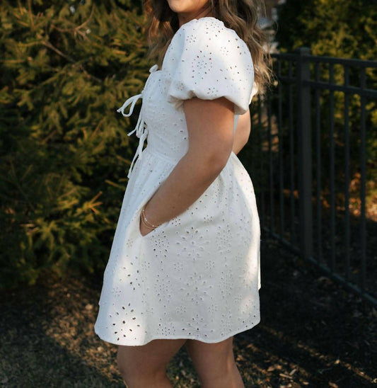 Le Lis - Eyelet Denim Dress