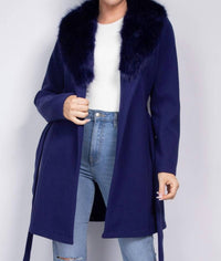 Haute Moda - Furry Trench Coat