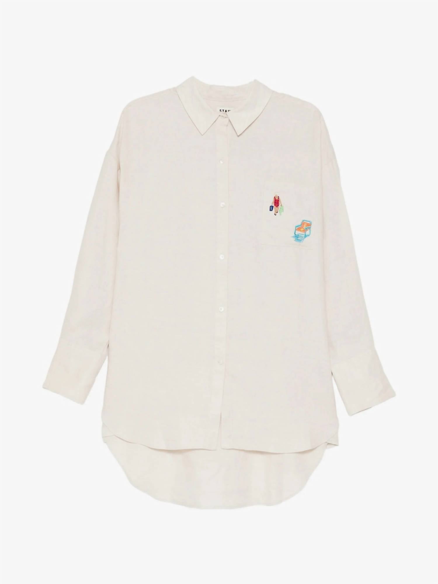 Staud - Women's Sandbar linen top