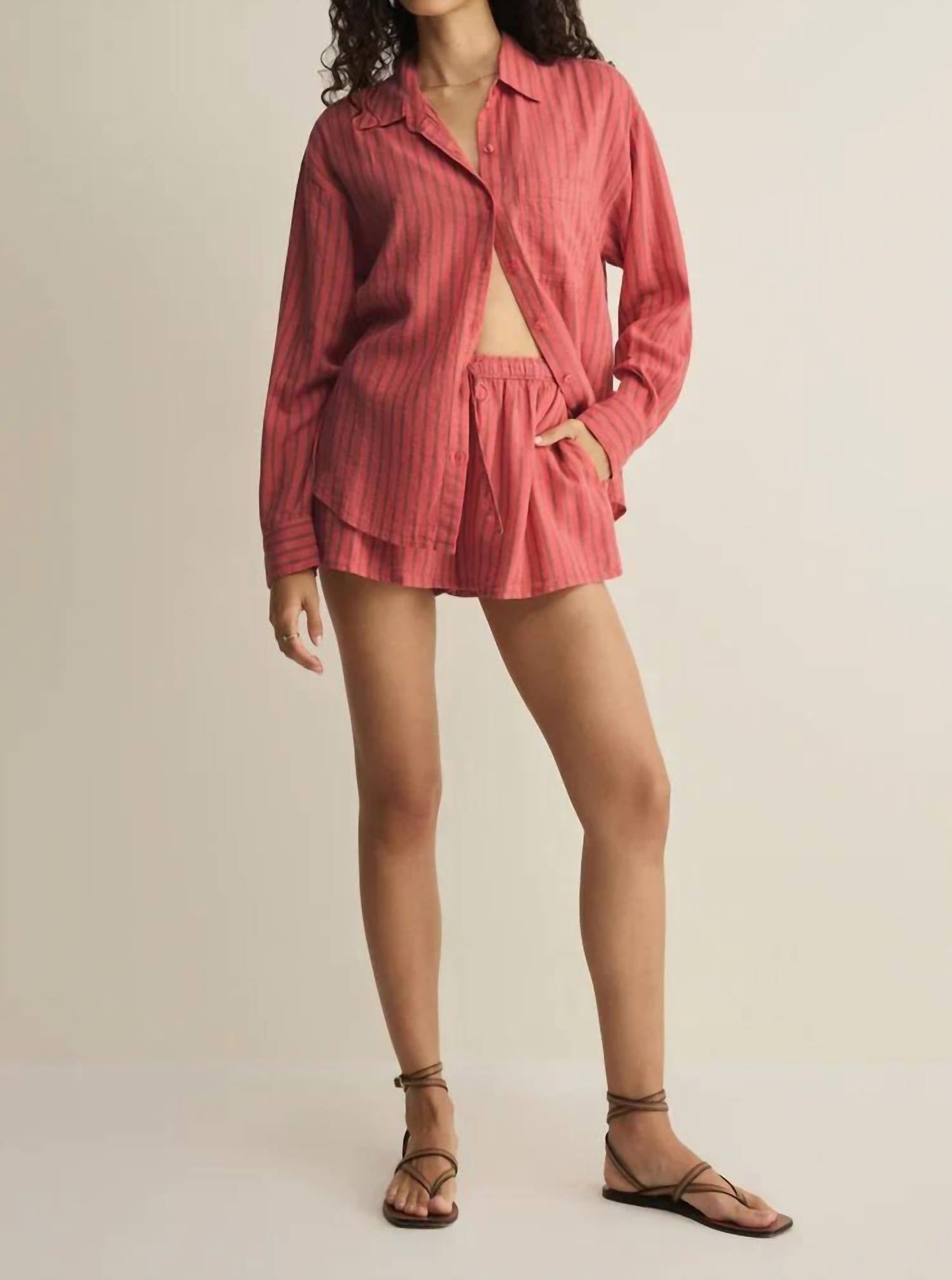 Z Supply - Perfect Linen Striped Short