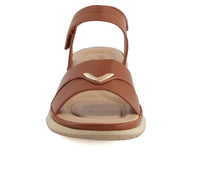 Andrea Women's Ankle Strap With Hook And Loop Closure Sandal in brown - women's sandal - alternate view