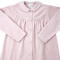 Lullaby Set Girls Long Sleeve Velvet Coat in pink - item - detail view
