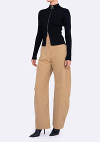 Nonchalant Label - Lori Trench Barrel Trouser Pant
