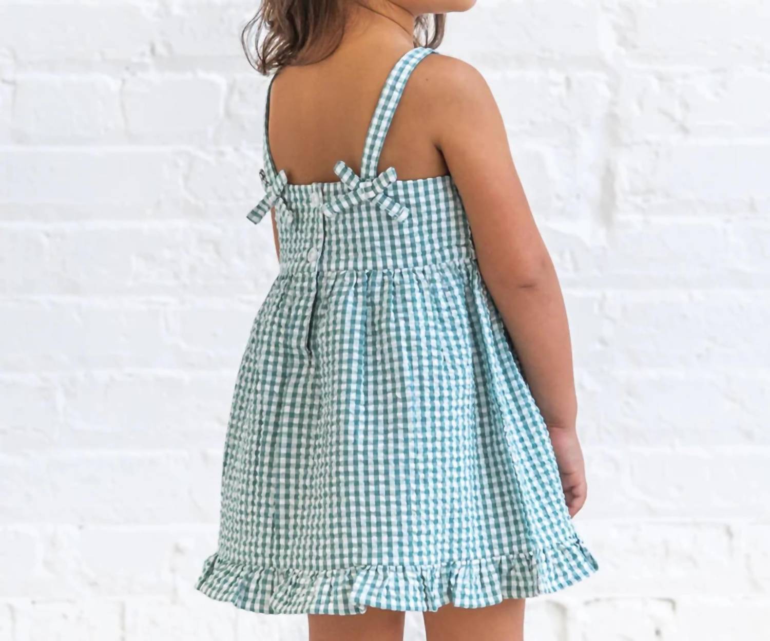 Colored Organics - Girl's Juliette Seersucker Tank Dress