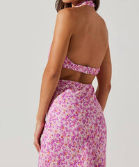 Astr - Ambretta Halter Midi Dress