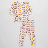 Pink Chicken - Kids Bamboo Pajama Set
