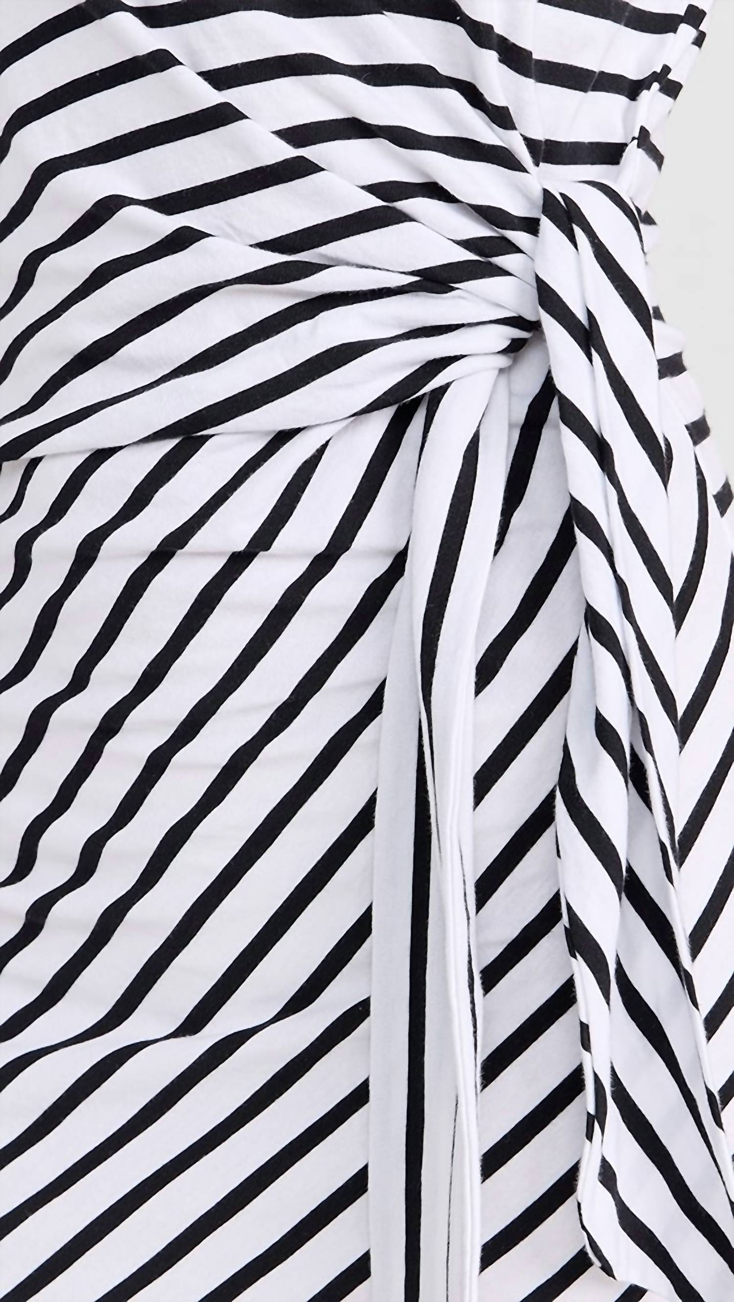 Atm - Classic Jersey Stripe Twist Dress