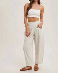 Bluivy - Relaxed Barrel Pants with Pockets