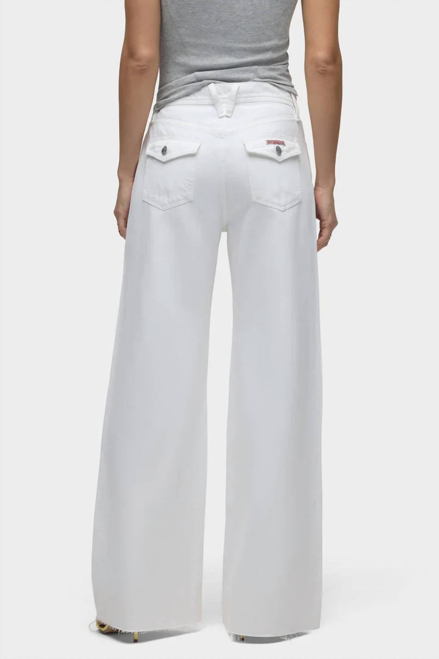 Hudson - Jodie Loose Fit Wide Leg Jean With Flap