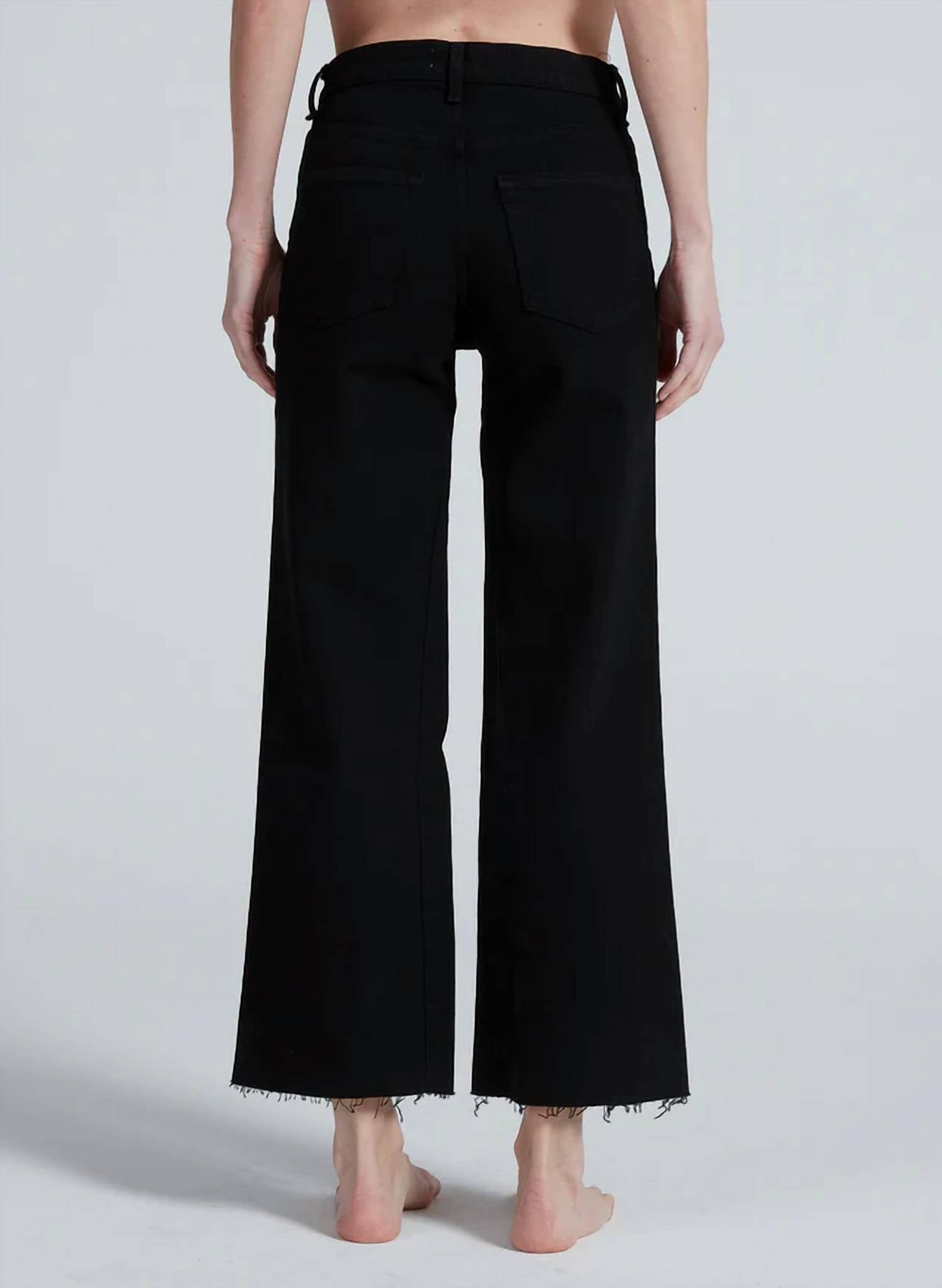 Askk Ny - Crop Slim Wide Leg Jeans