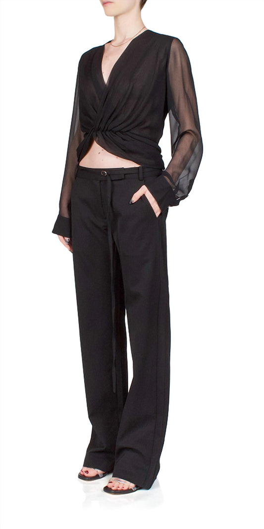 Christopher Esber - Silk Springs Twist Front Top Bouse