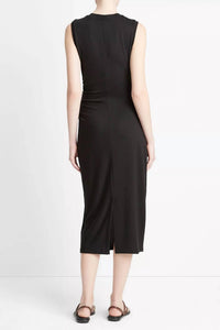 Vince - Sleeveless Gathered Waist Dress
