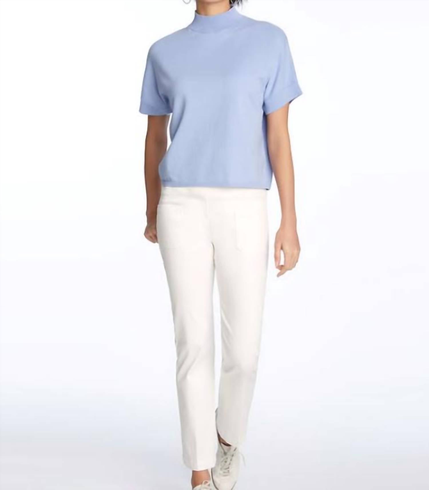 Elliott Lauren - High Neck Sweater With Extended Sleeve