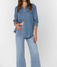 Velvet Heart - Darby Long Sleeve Snap Denim Shirt