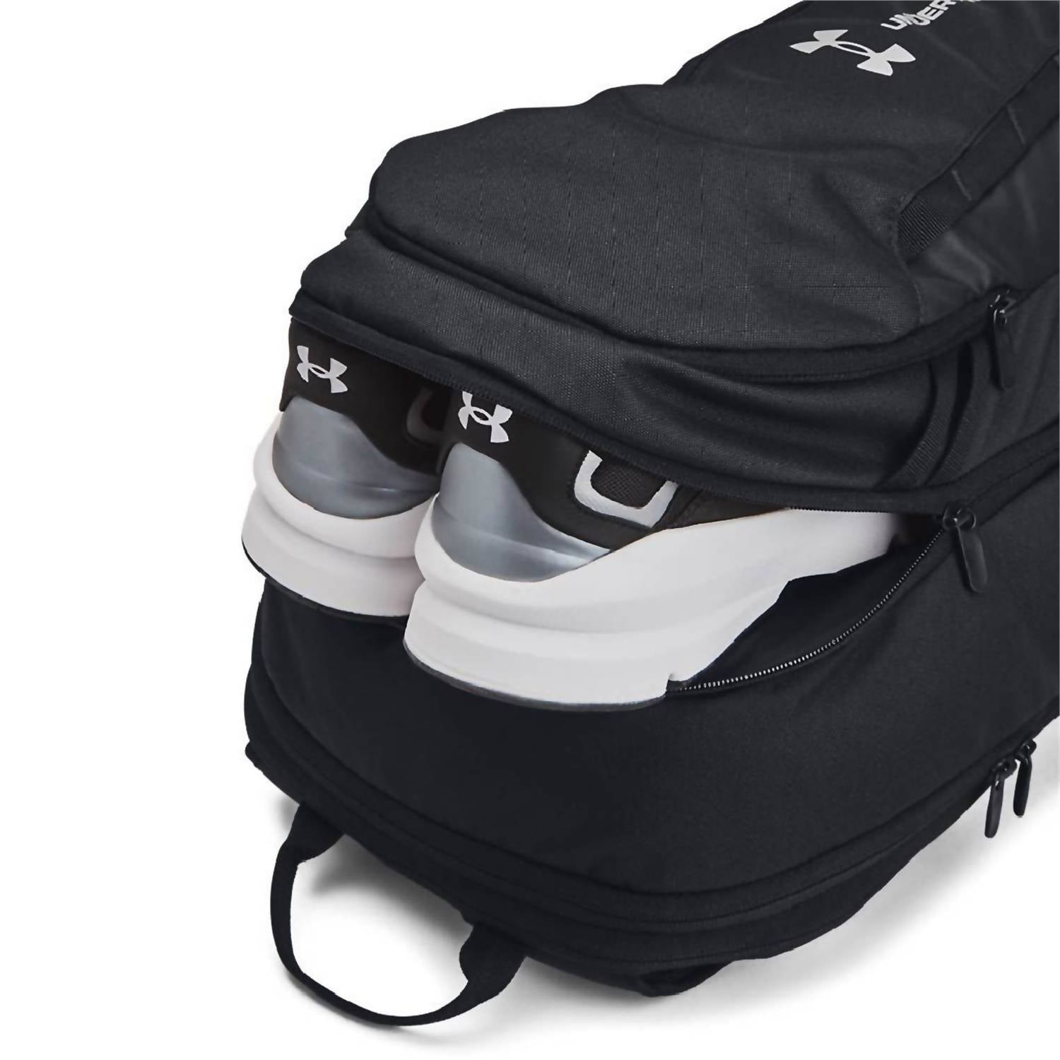 UNDER ARMOUR Men's Hustle 6.0 Team Backpack in black - men's bag - alternate view