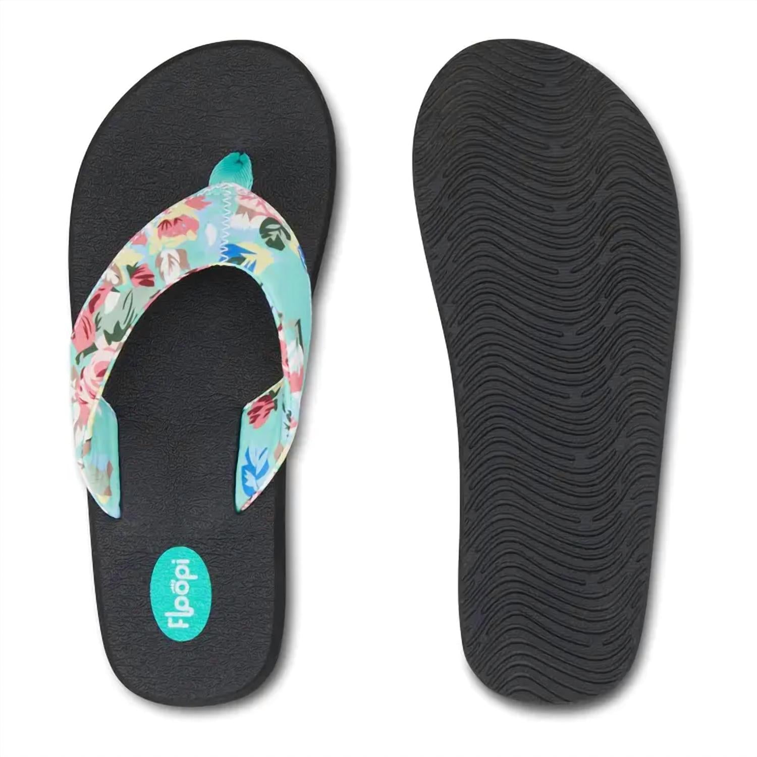 Floopi - Women's Isabella Yoga Mat Floral Flip Flop