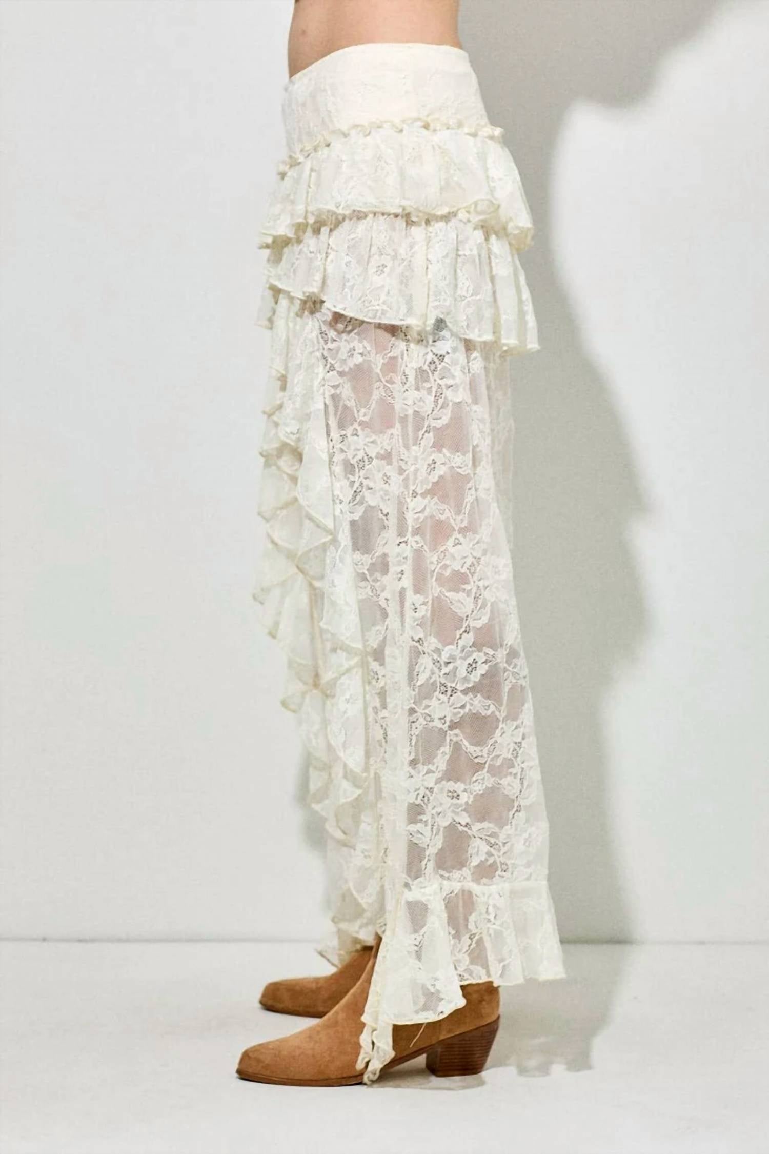 Baevely By Wellmade - Boho Tiered Skirt