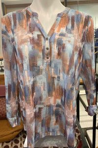 Fdj - Women's 3/4 Henley Top