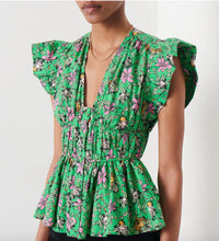 Roselyn Ruffle Sleeve Top