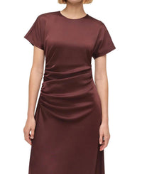 Simkhai - Marabella Draped Satin Midi Dress