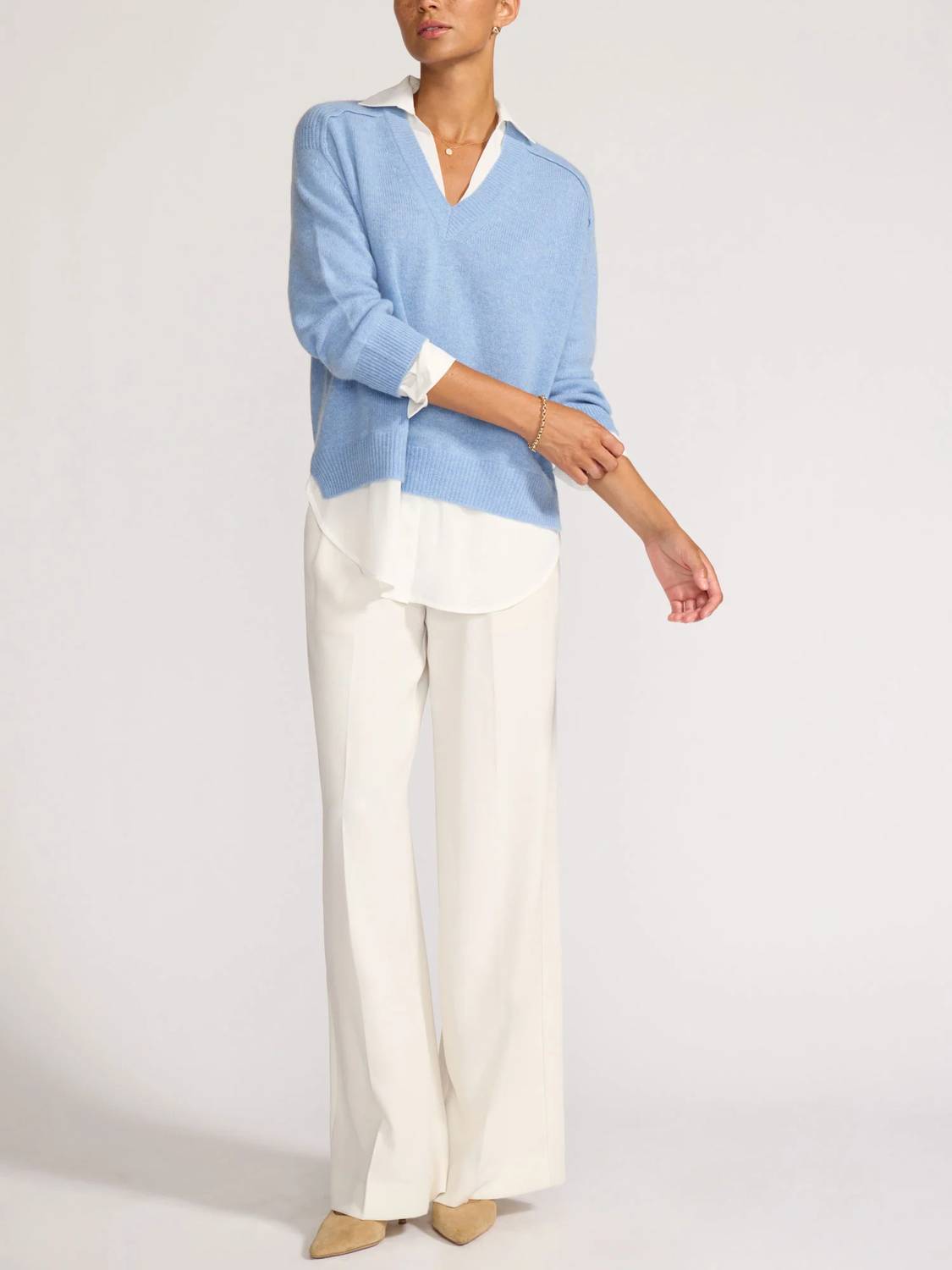 Brochu Walker - Looker Layered V-neck Pullover Sweater