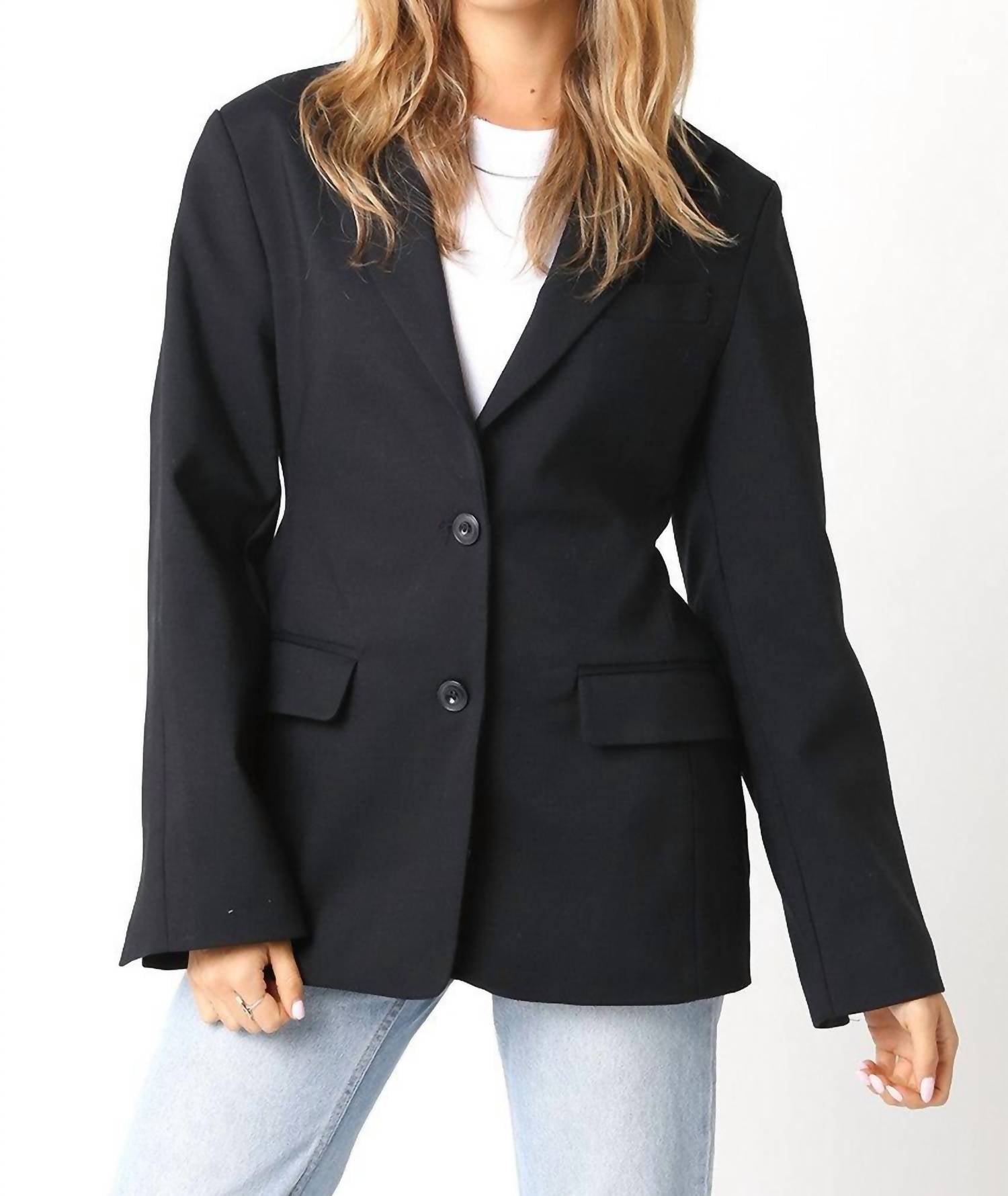 Olivaceous - Classic Button Blazer