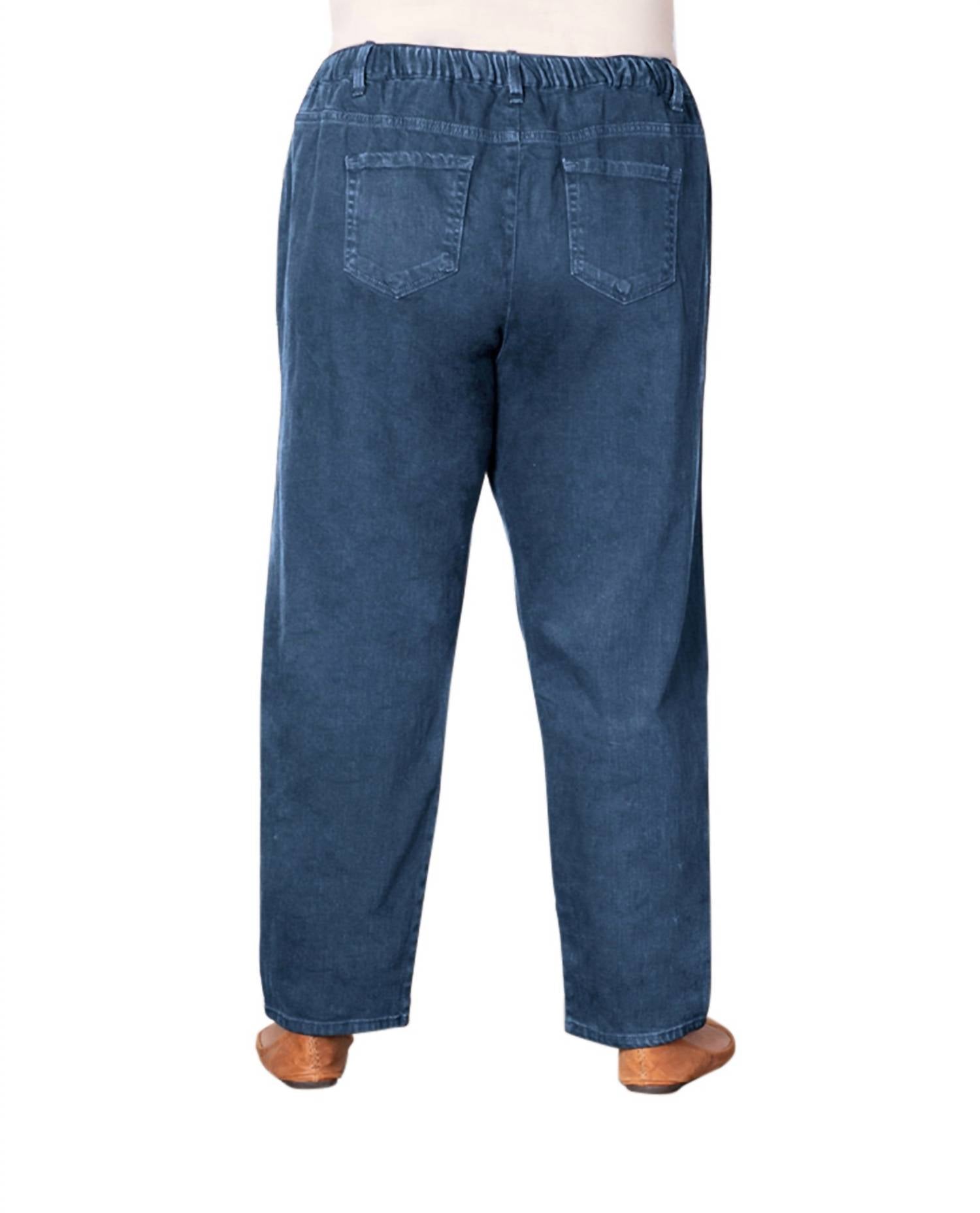 On The Plus Side - Plus Size Premium Relaxed Leg Five Pocket Denim Jeans