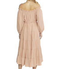 Entro - Off-the-shoulder Midi Dress