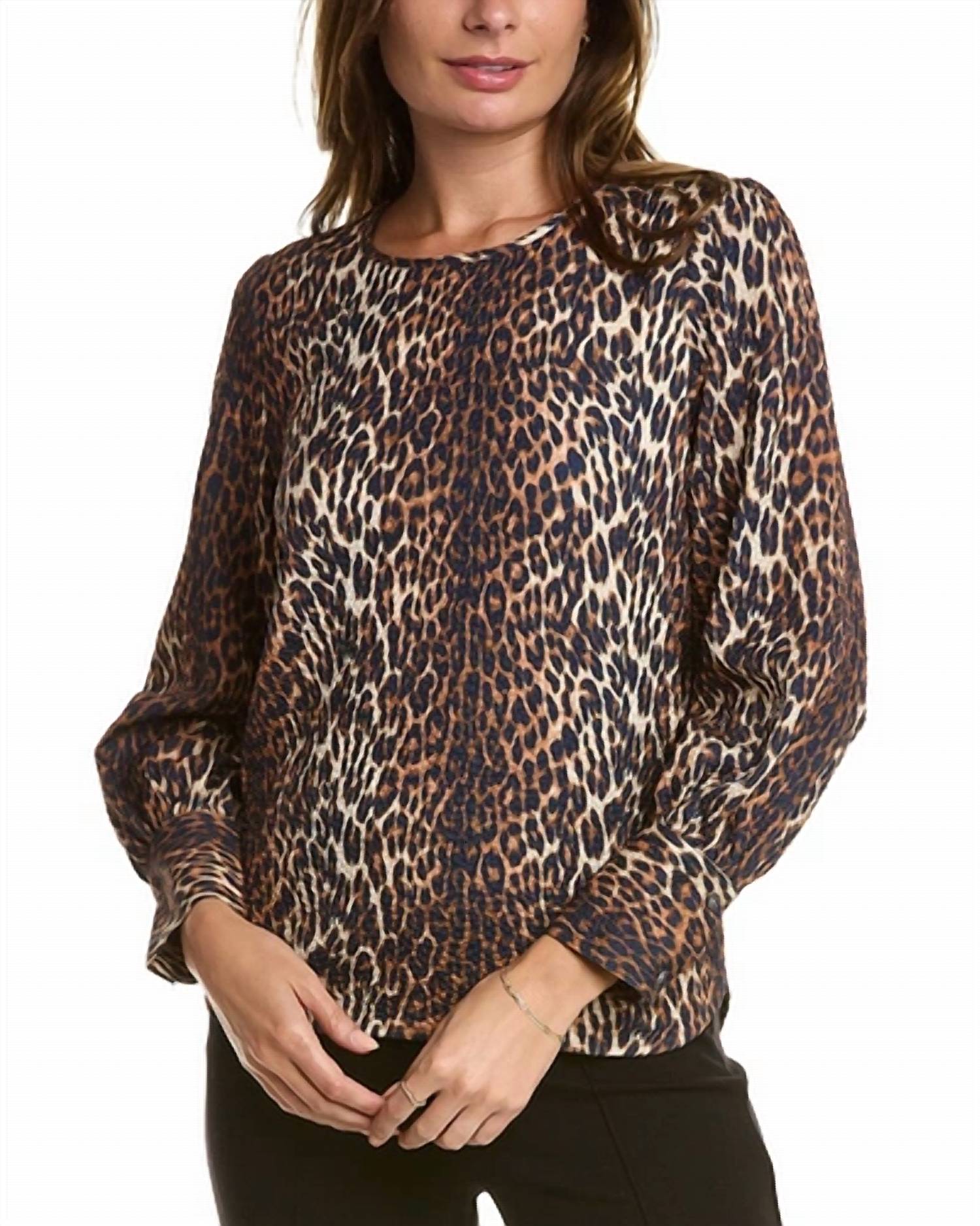 Tyler Boe - Textured Leopard Top