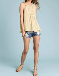 Doe And Rae - Amelia Eyelet Sleeveless Top
