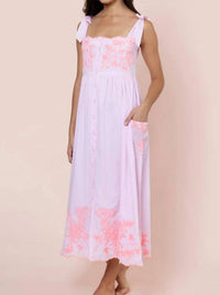 Juliet Dunn - Tie Shoulder Midi Dress