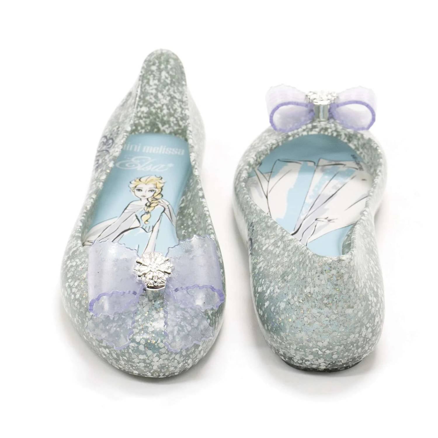 Mini Melissa - Girl's Sweet Love And Disney Princess Elsa Flats