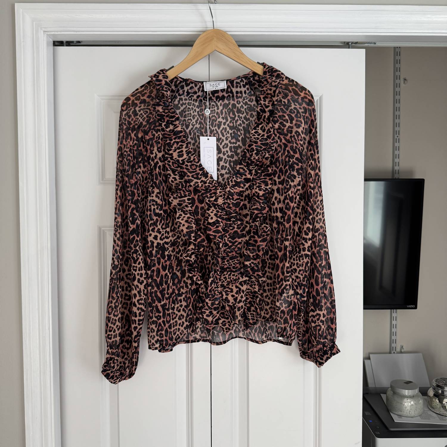 Sage The Label - Wild Dreams Ruffle Front Top