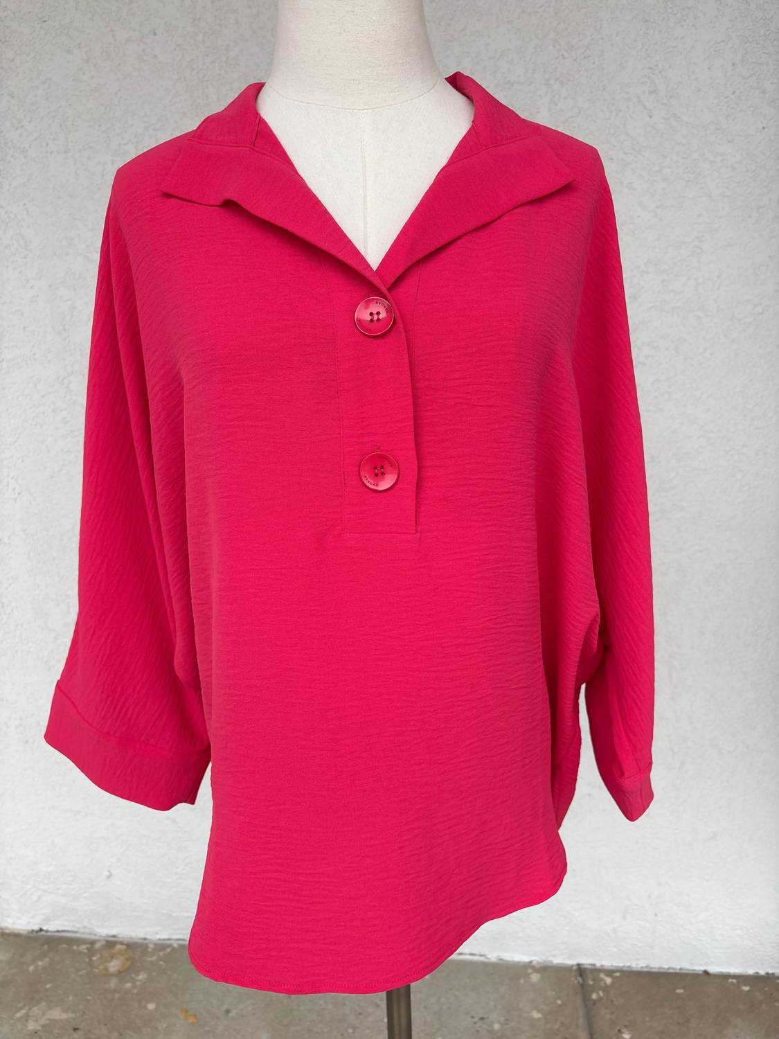 Renuar Women's Ocean Breeze Dolman Blouse in terracotta - women's blouse